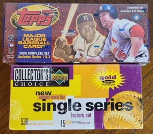 1995 UPPER DECK COLLECTOR’S CHOICE BASEBALL &2000 TOPPS BASEBALL SEALED SET *YCC - Picture 1 of 6