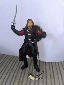 Lord Of The Rings Super Posable Boromir Figure Fotr Verison With Accessories - Picture 1 of 5
