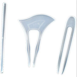 Molde de horquilla clásicos accesorios para el cabello antiguo hacha pegamento molde de silicona - Imagen 1 de 13