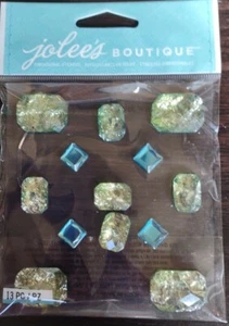 Jolees Boutique Foil Jewels Sapphire scrapbooking stickers - Picture 1 of 4