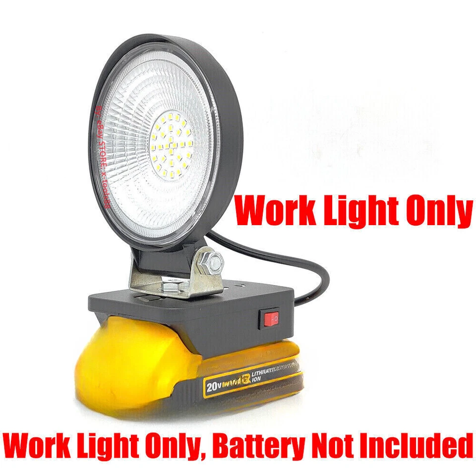 1x LED Flood Light fits DeWalt 20v MAX Li-Ion Batteries (2000LM)- w/BMS Board - Image 1 of 4