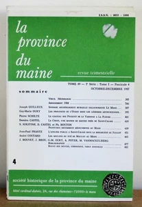 Die Provinz Maine Band 89 - 5. Serie - Band 1 - Heft 4 Sarthe Mayenne - Bild 1 von 4