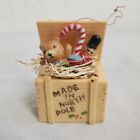 Open Toy Crate Christmas Ornament North Pole Box Candy Cane Solider Teddy Bear