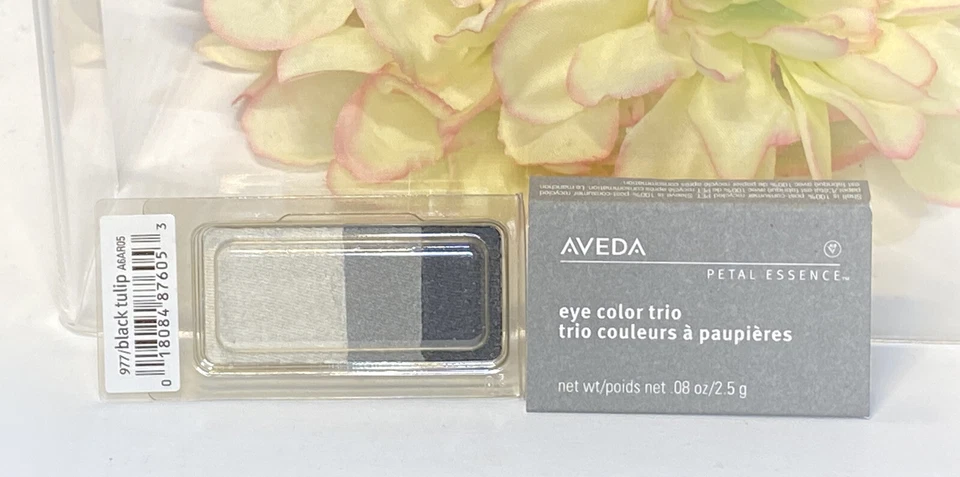 AVEDA PETAL ESSENCE EYE COLOR TRIO 977 Black Tulip NIB FS Sealed FREE SHIPPING - Image 1 of 1
