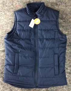Children's Place Dark Blue Down Vest Jacket Polyester Large 10/12 - Picture 1 of 12