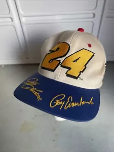 Vintage Jeff Gordon Nascar Racing For A Reason Cure Adjustable Hat Leukemia - Picture 1 of 8