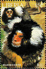 Liberia Postfrisch Mnh Tier Affe Primat Marmosette Krallenaffe Wildtier / 64