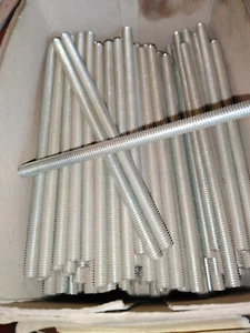 10 Stück Gewindestangen 6x125 verzinkt Stehbolzen M 6 x 125 mm - Bild 1 von 2