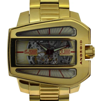 ¡Reloj esqueleto Android 53 mm dorado concepto! Gaviota TY2809 Limited 300 Ref: AD710! Foto 1 de 4