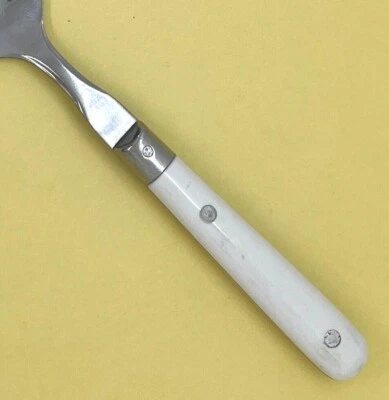 WF WASHINGTON FORGE MARDI GRAS TALHERES DE AÇO INOXIDÁVEL BRANCO PLÁSTICO TAILÂNDIA - ESCOLHA - Imagem 1 de 3