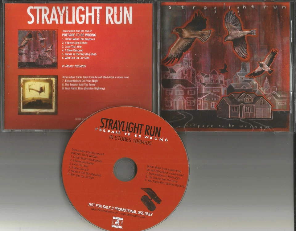 Taking back Sunday STRAYLIGHT RUN ADVNCE w/3 BONUS TRX PROMO CD w/ BOB DYLAN TRK - Imagem 1 de 1