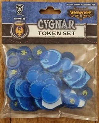 Warmachine Cygnar Token Tokens Counters Set by Privateer Press
