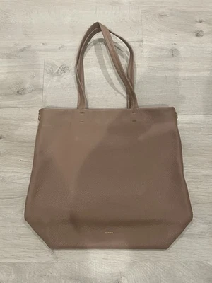 Cuyana Leather Tall Easy Zipper Tote In Cappuccino Color Excellent Condition - Image 1 of 4