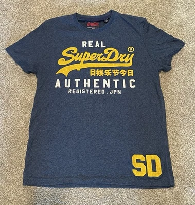 Superdry Hombre Camiseta Vintage Logo Azul Talla XL Foto 1 de 4