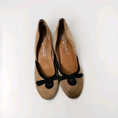 Zapatos de salón Jeffrey Campbell Havana últimos hechos a mano de gamuza tacón de cuña 8M.  GWSB  Foto 1 de 4