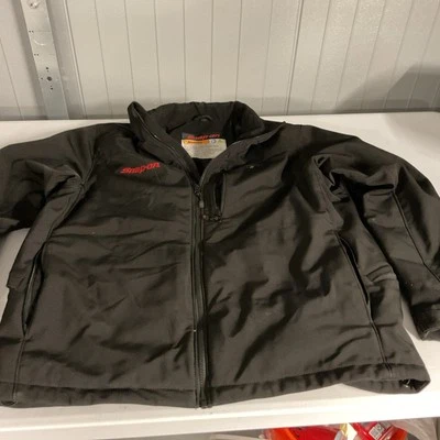 Snap On Men’s Windbreaker Black Jacket Large With Cables In The Pockets UNTESTED - Image 1 of 4