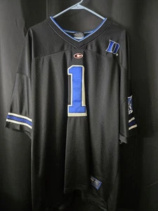 Colosseum Duke University Football Jersey Men's XXL Black Y2K Vintage  - Picture 1 of 6