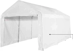 Siena Garden Carport 3x6 Seitenteile, Polyethylen, Weiss - Bild 1 von 2