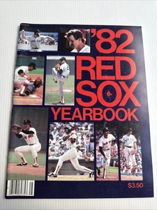 Boston Red Sox 1982 Anuario DE COLECCIÓN MLB BÉISBOL Yastrzemski & Rice gran forma - Imagen 1 de 2