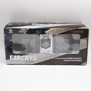 Tarro de masón Far Cry 5 16 oz. Juego de tazas abrebotellas Target exclusivo nuevo - Imagen 1 de 8