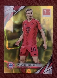 2025 Topps Chrome Bundes. João Palhinha /75 . Packfrisch! Schöne Karte!!! - Bild 1 von 3