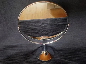 Kosmetikspiegel stabil Zweiseitig: Normal&3-fache Vergrößerung verchromt D=29cm - Bild 1 von 2