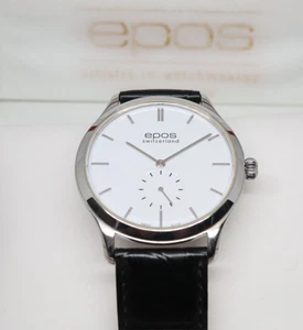 Reloj EPOS 3408wh Original Hombre Cuerda Manual Peseux 7001 (Correa No OEM) USADO - Imagen 1 de 10