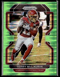 2021 Panini Prizm #208 Terry McLaurin Neon Green Pulsar - Picture 1 of 2