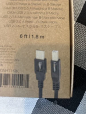 Amazon Basics USB 2.0 A-Male to B-Male Cable - 6ft cable - Image 1 of 3