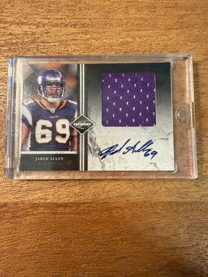 2011 Jared Allen Panini Autograph & Jersey Card 7/10 - Image 1 of 4