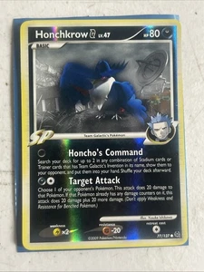 Pokémon Karte Honchkrow 77/127 (Reverse Holo) moderat bespielt - Bild 1 von 2