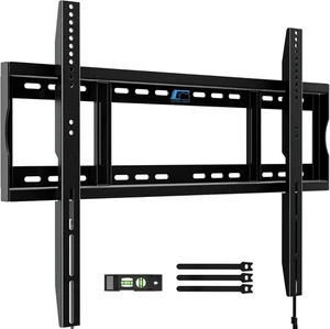 HOME VISION Heavy Duty Fixed TV Wall Mount Bracket, 264 Lbs Capacity Black  - Picture 1 of 7