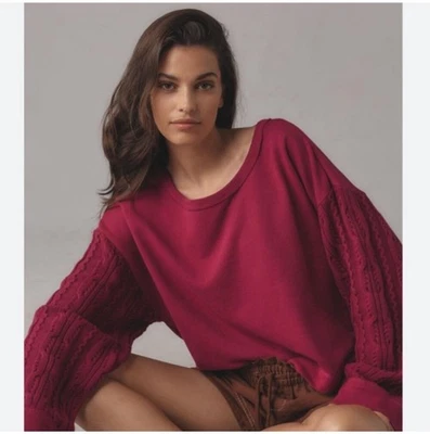 Suéter Anthropologie Pilcro Manga Larga Top Talla Grande Mediana Para Mujer Foto 1 de 4