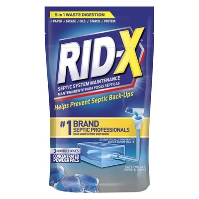 Tratamiento de tanque séptico Rid-X, 3,2 onzas, cuidado eficaz del sistema séptico Foto 1 de 4