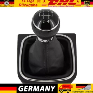 Schaltknauf + Schaltsack mit Rahmen passend For VW Golf 5 + VI Scirocco BJ 03-16 - Bild 1 von 9