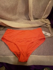 HURLEY SZ 1X WOMEN'S BIKIN SWIMSUIT FULL BOTTOMS CORAL COLOR NEW WITH TAGS - Picture 1 of 7