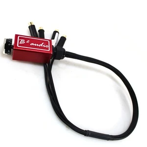 Official B2 Audio Aluminum Cased 30" RCA Bass Knob Red with B2 Audio Logo - Picture 1 of 4