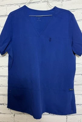 Blusa Médica Jockey Grande Azul Real Manga Corta Foto 1 de 4