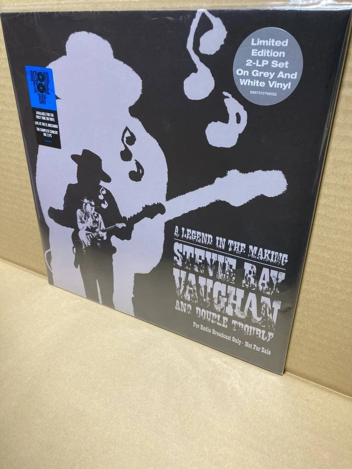 Stevie Ray Vaughan A Legend In The Making 2LP RSD 2014 Grey White Vinyl Sealed - Image 1 of 1