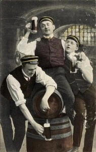 Studentika Ak Studenten mit Bierkrügen - 4484097 - Bild 1 von 2