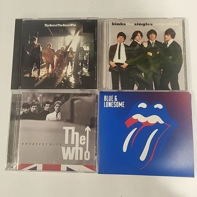 British Rock Band Lot X4 , Rolling Stones, The Who And The Kinks. - Imagem 1 de 3