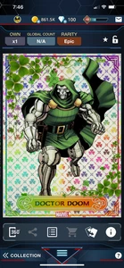 DIGITAL Topps Marvel Collect St Patricks Day Doctor Doom Rainbow Iridescent - Picture 1 of 2