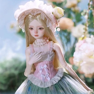 Bare 1/4 BJD Doll Face Makeup Noble Young Lady in Oil Painting Handmade Gifts - Picture 1 of 9