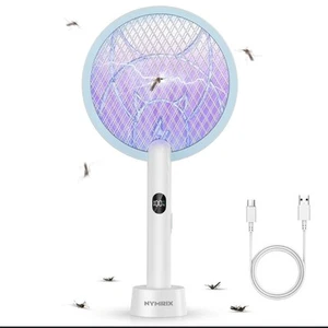 Electric Fly Swatter Racket, 2 in 1 Mosquito Bug Zapper 4100V Handheld Mosqui... - Picture 1 of 3