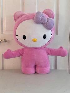 SELTENE Hello Kitty stehend Plüsch 19 Zoll TÜRGRÜß Sanrio lila Schleife. Ohne Etikett LESEN - Bild 1 von 10