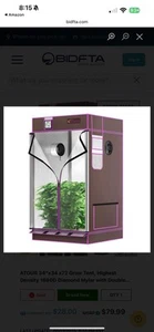 ATOUR 34”x34”x72” Growzelt Reflective 1680D Mylar Hydrokultur Grow 34"x34"x72" - Bild 1 von 4
