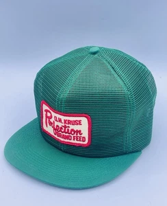 Vintage Snapback Trucker Cap Perfection Brand Feed Full Mesh K Products Hat - Picture 1 of 8