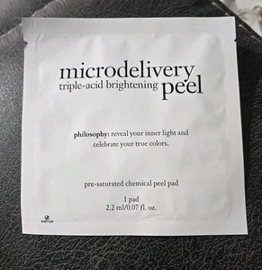 PHILOSOPHY The Microdelivery Triple-Acid Brightening (1) Peel Pad 0.08 oz, PM - Picture 1 of 3