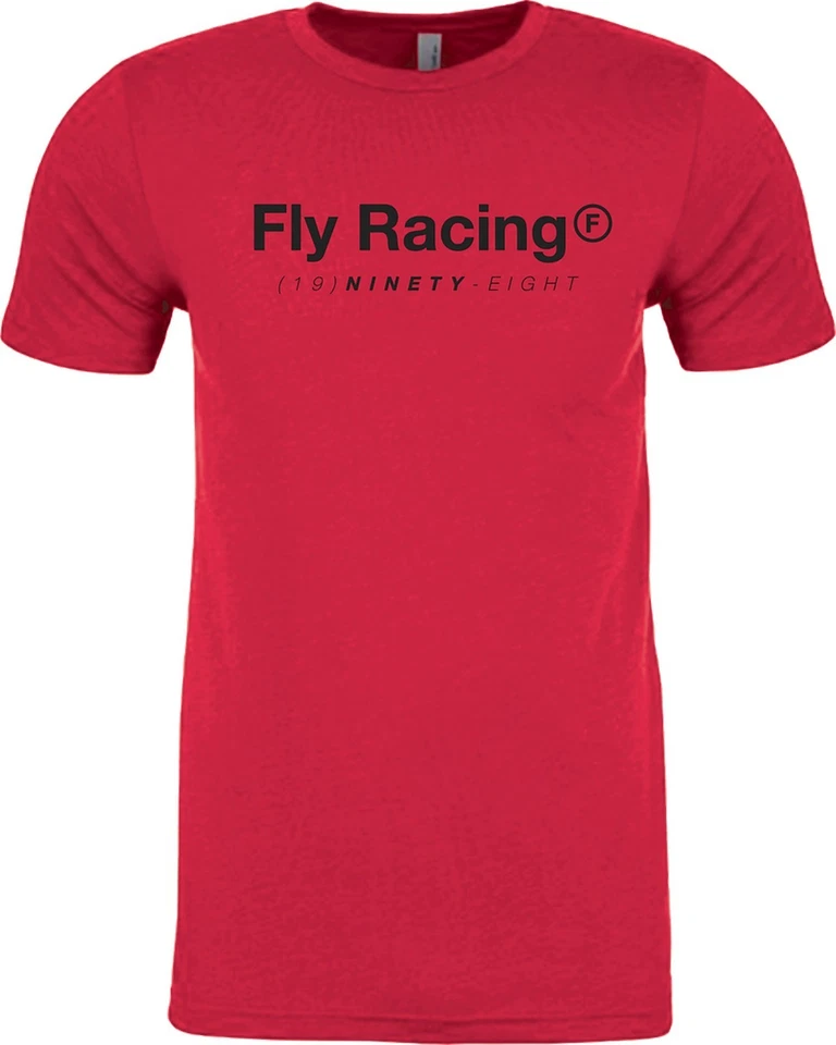 Fly Racing Trademark Mens Short Sleeve T-Shirt Red - Image 1 of 1