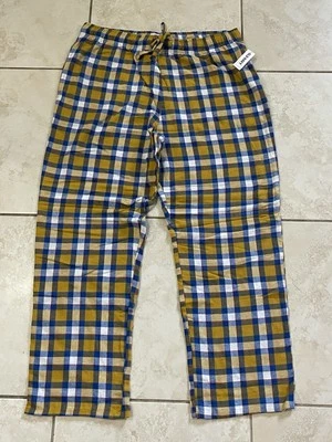 NWT Old Navy Women’s Yellow Checkered Pajama Pants Size XL - Image 1 of 4